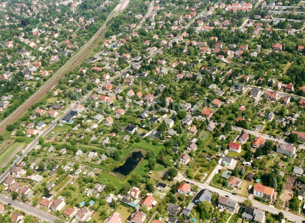 Luftaufnahme Berlin - Kaulsdorf / Mahlsdorf - Wohngebiet Berlin - Kaulsdorf