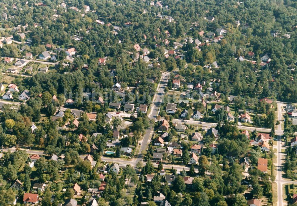 Luftaufnahme Berlin-Mahlsdorf - Wohngebiet Berlin - Mahldorf