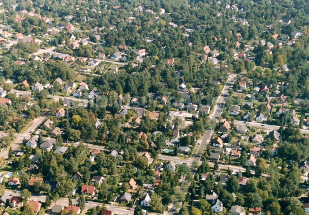 Berlin-Mahlsdorf von oben - Wohngebiet Berlin - Mahldorf