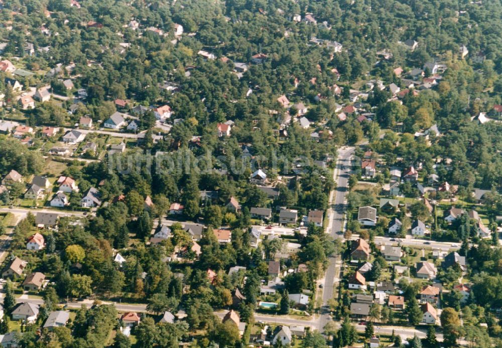 Luftbild Berlin-Mahlsdorf - Wohngebiet Berlin - Mahldorf