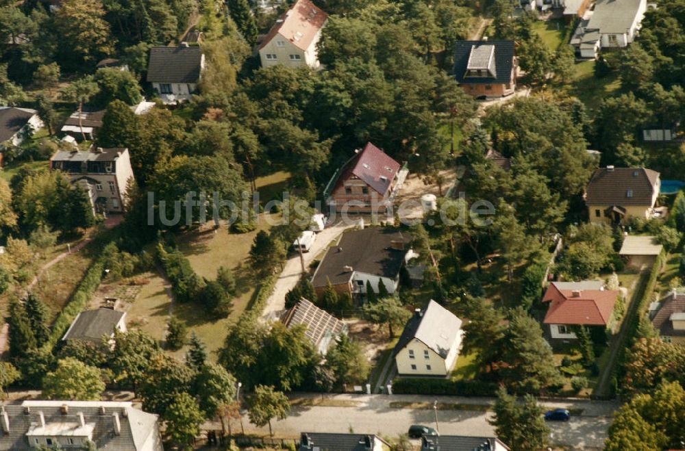 Luftaufnahme Berlin-Mahlsdorf - Wohngebiet Berlin - Mahldorf