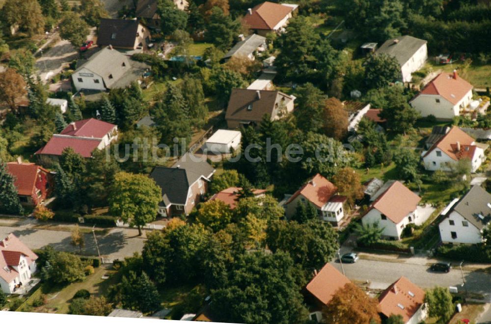 Berlin-Mahlsdorf von oben - Wohngebiet Berlin - Mahldorf