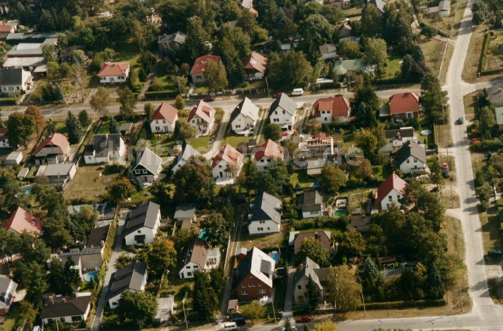 Berlin-Mahlsdorf von oben - Wohngebiet Berlin - Mahldorf