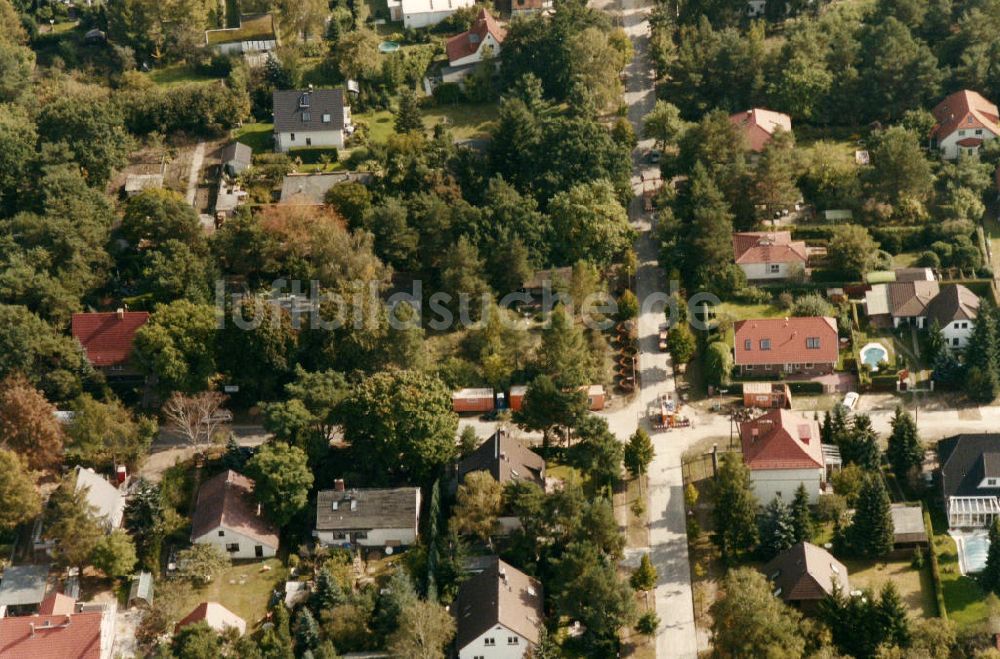 Berlin-Mahlsdorf aus der Vogelperspektive: Wohngebiet Berlin - Mahldorf