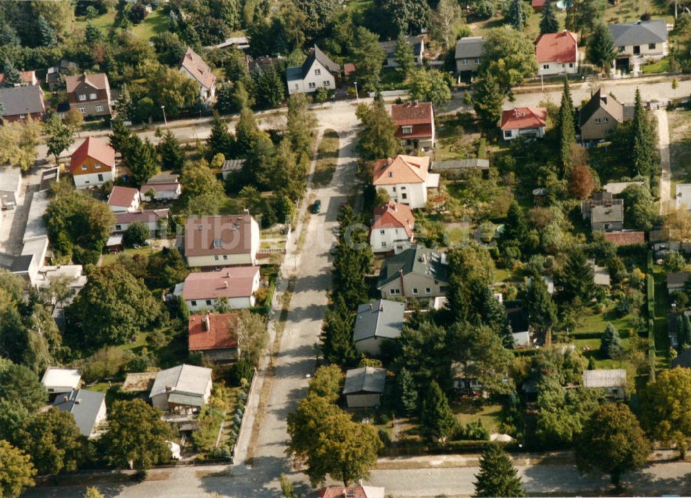 Berlin-Mahlsdorf von oben - Wohngebiet Berlin - Mahldorf