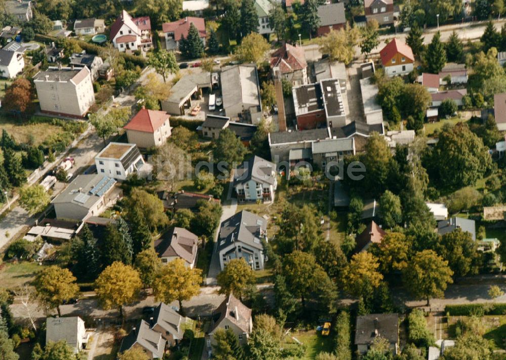 Berlin-Mahlsdorf aus der Vogelperspektive: Wohngebiet Berlin - Mahldorf