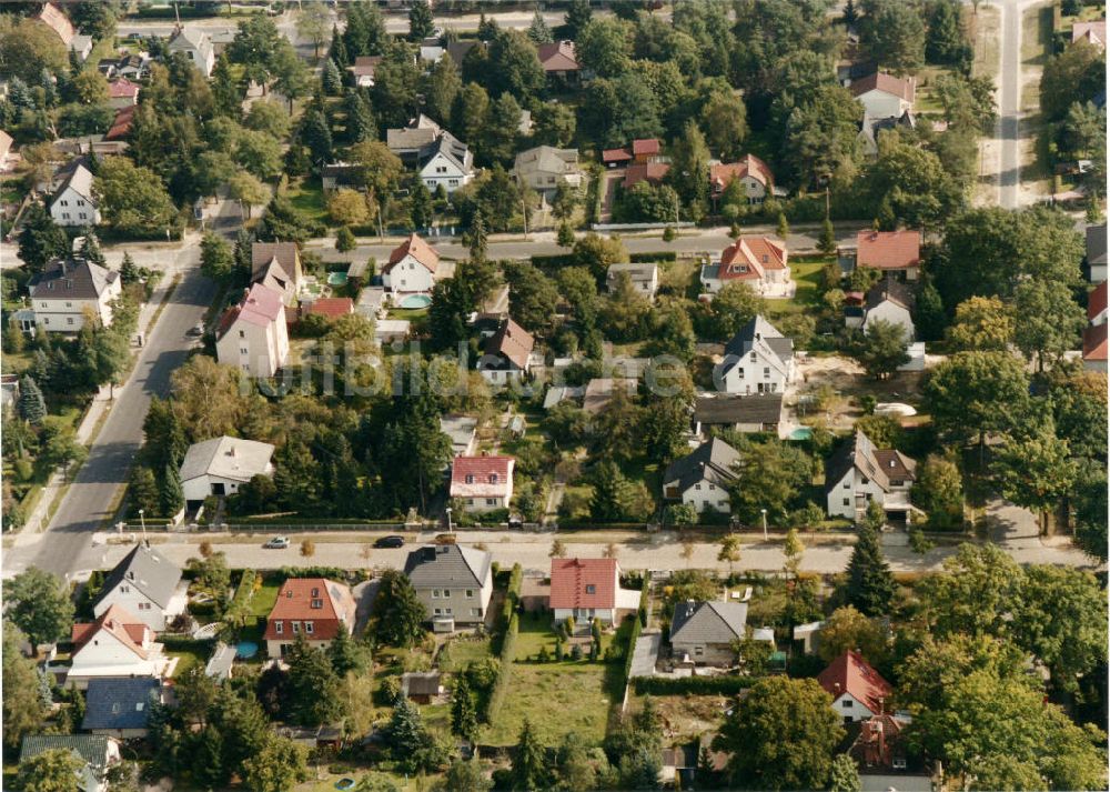 Luftbild Berlin-Mahlsdorf - Wohngebiet Berlin - Mahldorf