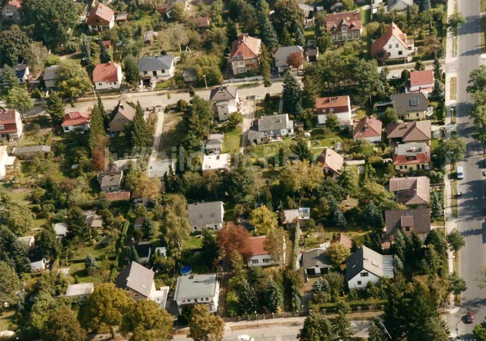 Luftaufnahme Berlin-Mahlsdorf - Wohngebiet Berlin - Mahldorf