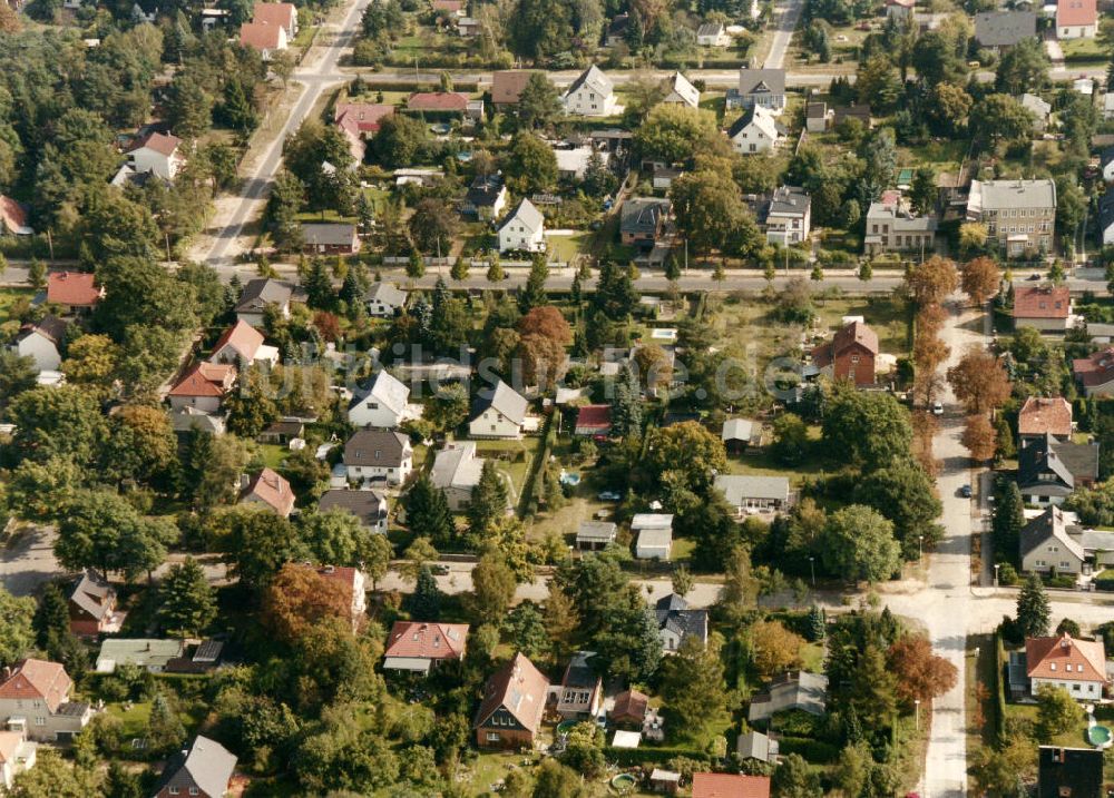 Berlin-Mahlsdorf von oben - Wohngebiet Berlin - Mahldorf