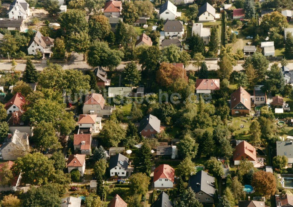 Berlin-Mahlsdorf aus der Vogelperspektive: Wohngebiet Berlin - Mahldorf