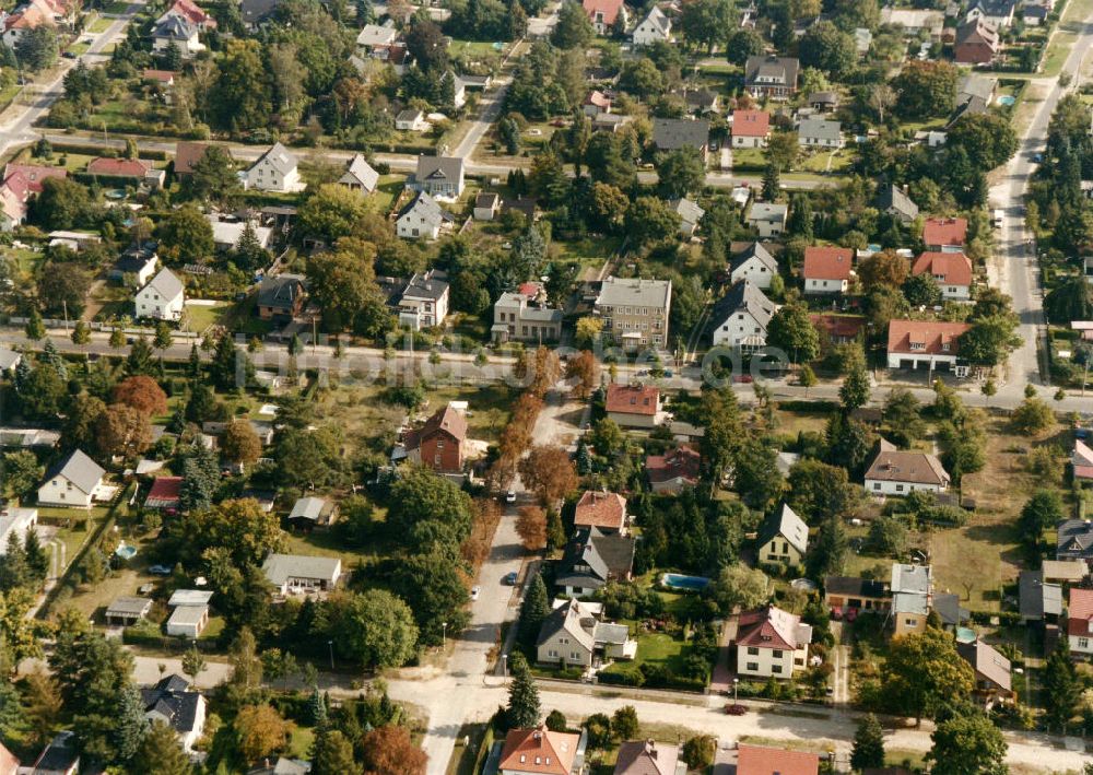 Luftbild Berlin-Mahlsdorf - Wohngebiet Berlin - Mahldorf