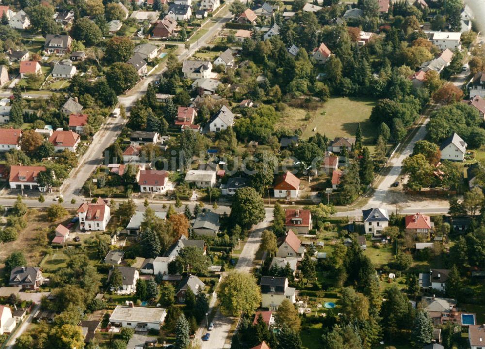 Berlin-Mahlsdorf von oben - Wohngebiet Berlin - Mahldorf