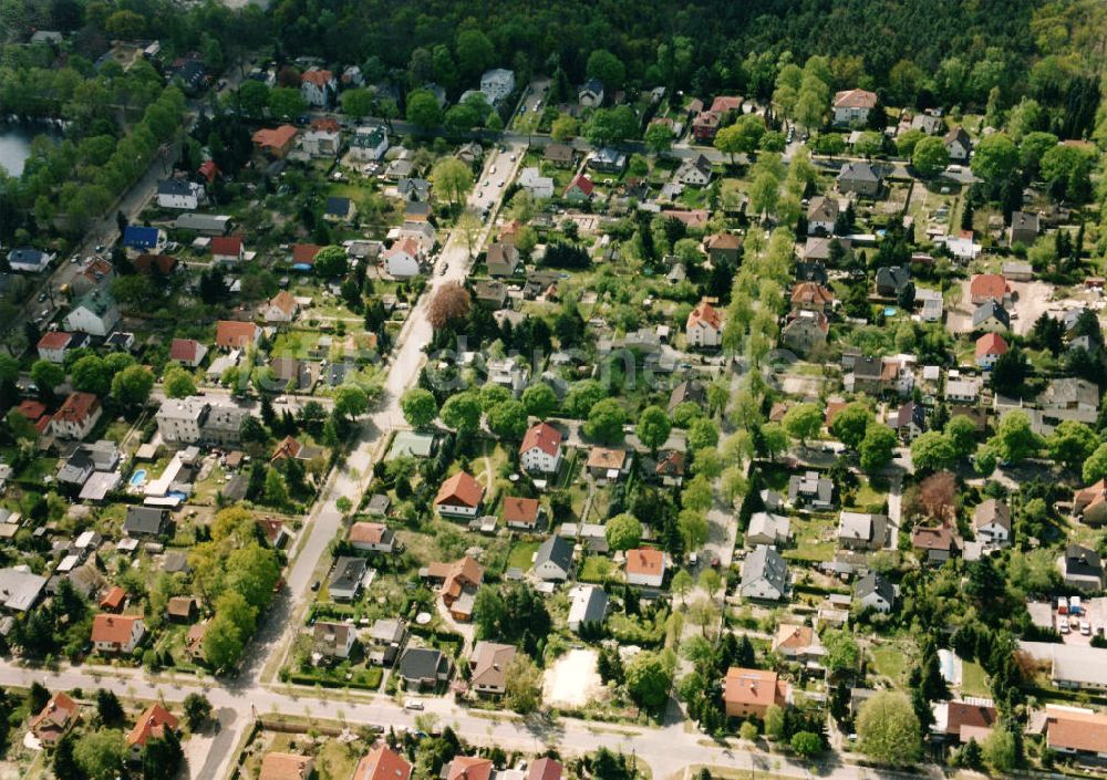 Luftbild Berlin-Mahlsdorf - Wohngebiet Berlin - Mahldorf