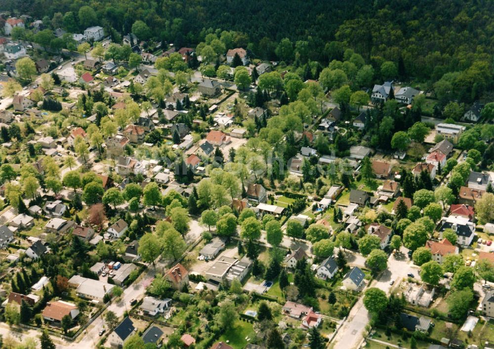 Luftaufnahme Berlin-Mahlsdorf - Wohngebiet Berlin - Mahldorf