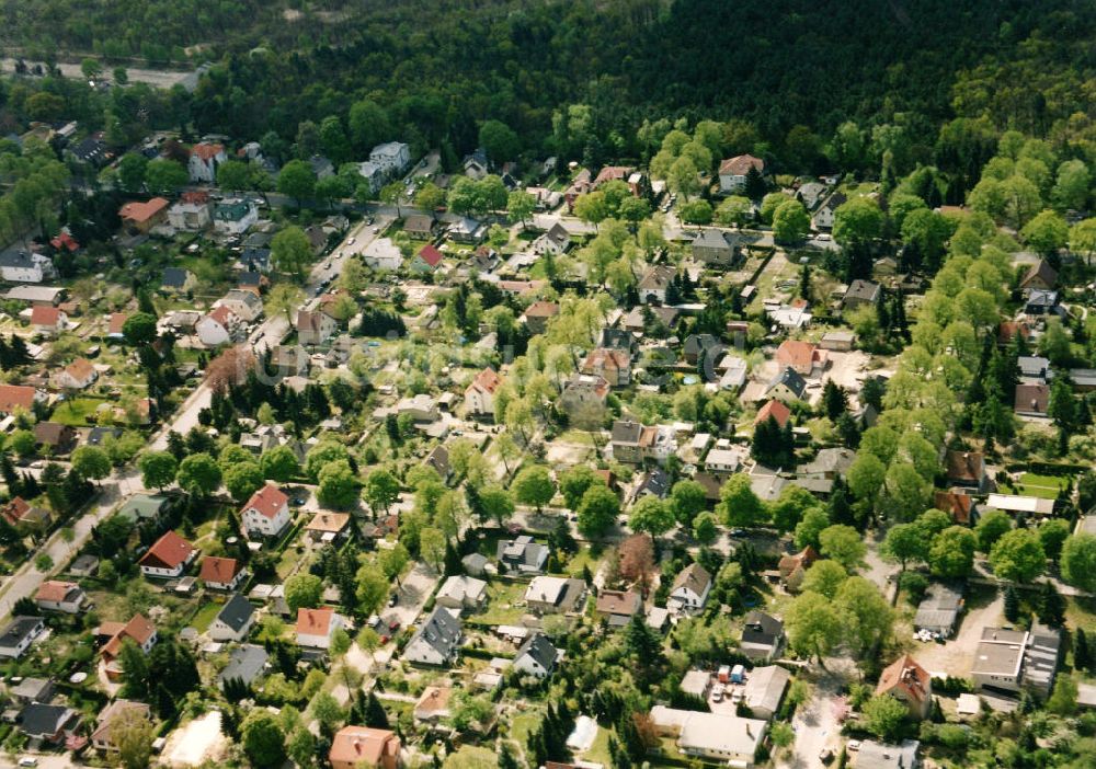 Berlin-Mahlsdorf von oben - Wohngebiet Berlin - Mahldorf