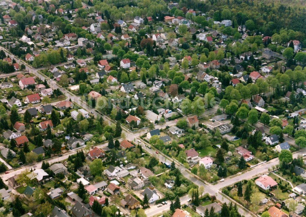 Berlin-Mahlsdorf aus der Vogelperspektive: Wohngebiet Berlin - Mahldorf