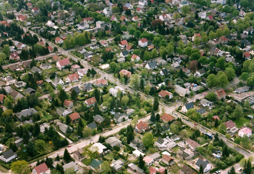 Luftbild Berlin-Mahlsdorf - Wohngebiet Berlin - Mahldorf