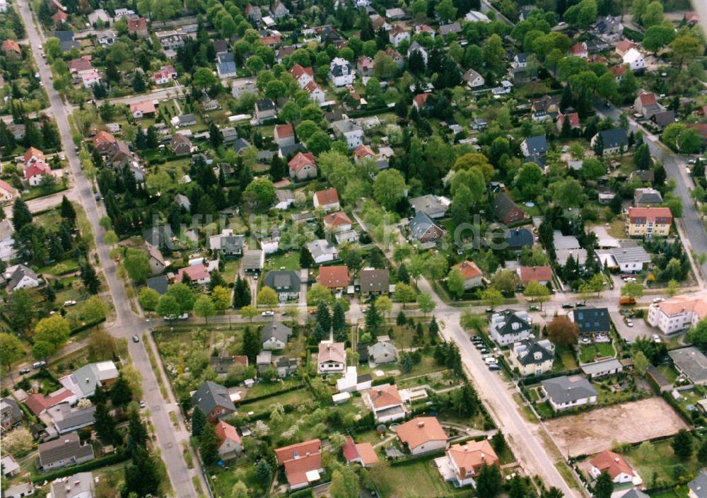 Luftaufnahme Berlin-Mahlsdorf - Wohngebiet Berlin - Mahldorf