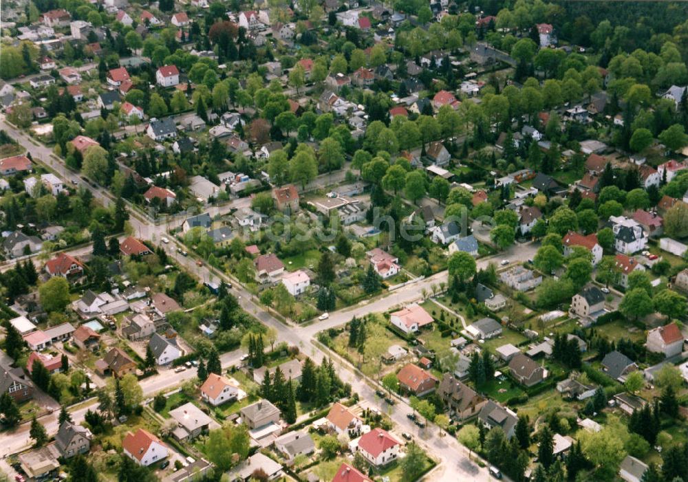 Berlin-Mahlsdorf von oben - Wohngebiet Berlin - Mahldorf