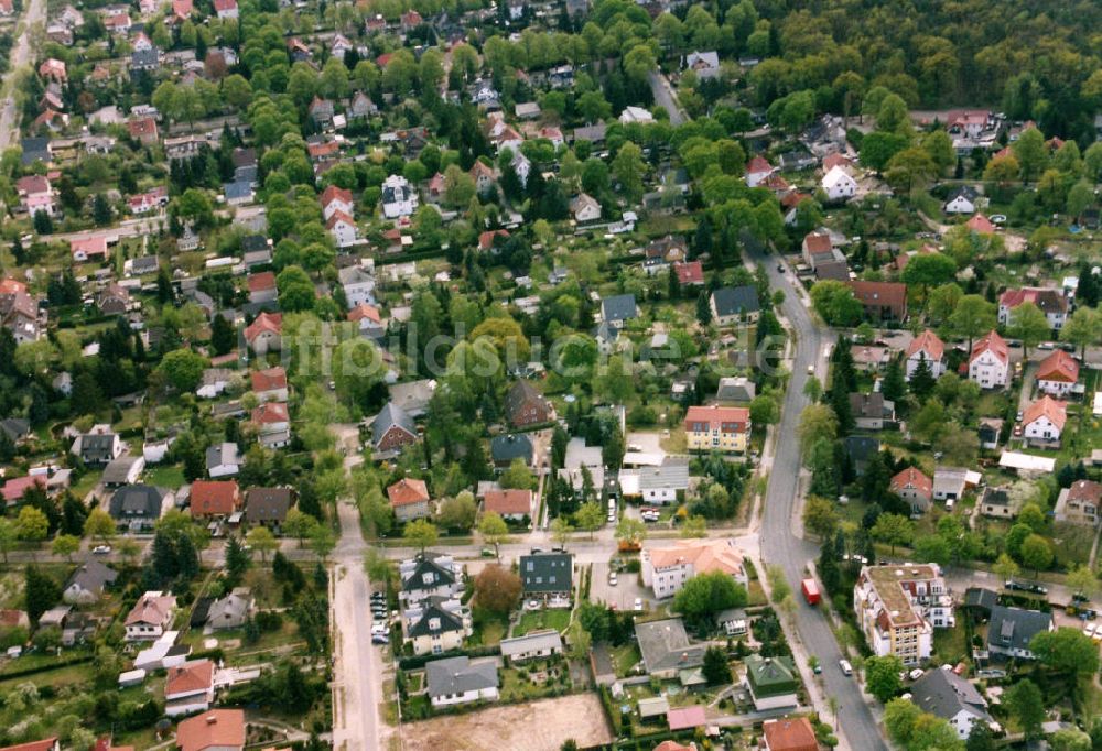 Berlin-Mahlsdorf aus der Vogelperspektive: Wohngebiet Berlin - Mahldorf