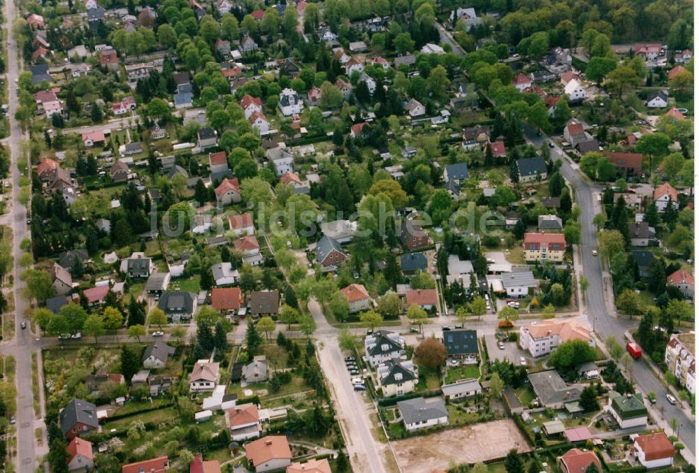 Luftbild Berlin-Mahlsdorf - Wohngebiet Berlin - Mahldorf