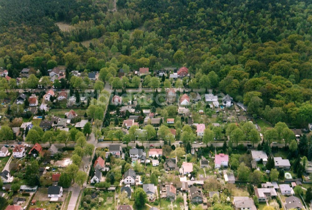 Luftaufnahme Berlin-Mahlsdorf - Wohngebiet Berlin - Mahldorf