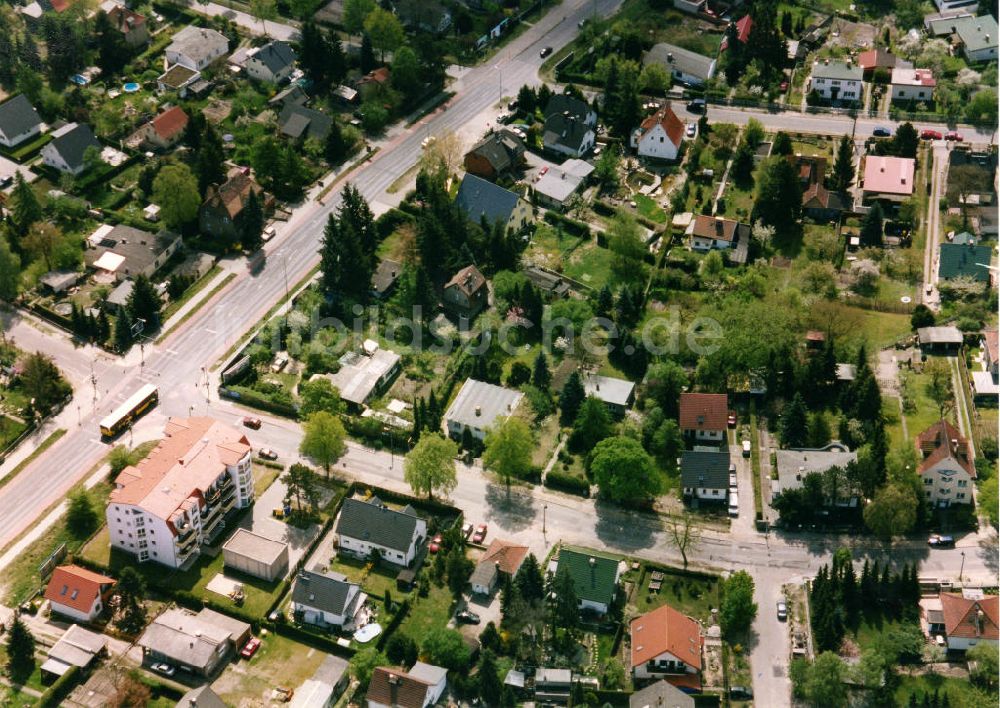 Berlin-Mahlsdorf von oben - Wohngebiet Berlin - Mahldorf