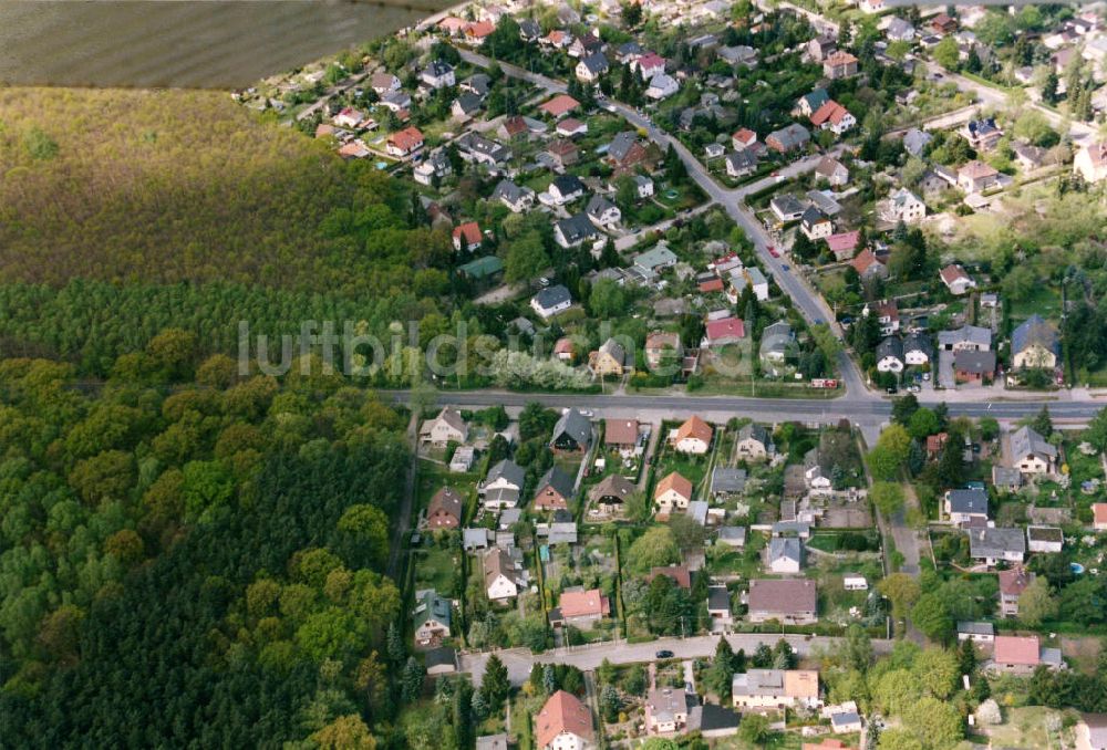 Berlin-Mahlsdorf von oben - Wohngebiet Berlin - Mahldorf