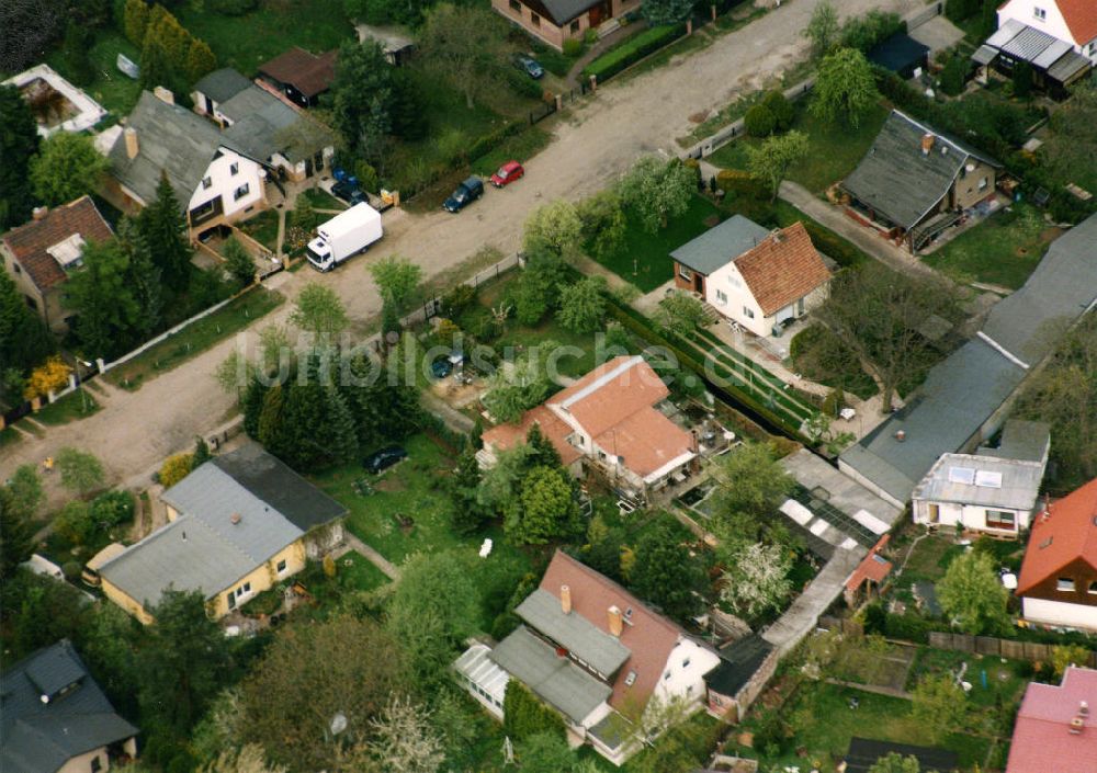 Luftaufnahme Berlin-Mahlsdorf - Wohngebiet Berlin - Mahldorf