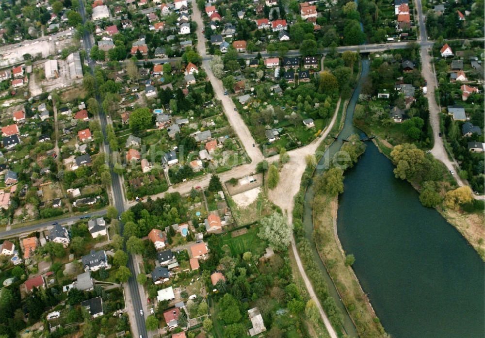 Berlin-Mahlsdorf von oben - Wohngebiet Berlin - Mahldorf