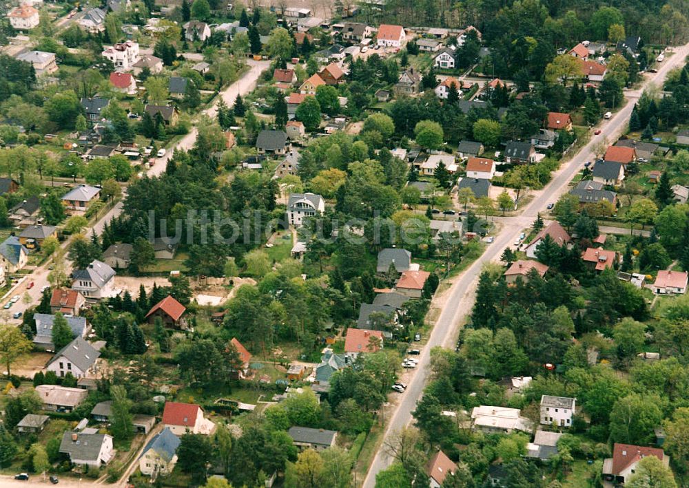 Berlin - Mahlsdorf aus der Vogelperspektive: Wohngebiet Berlin - Mahldorf