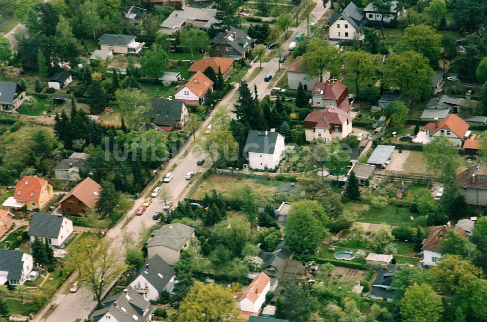 Luftbild Berlin - Mahlsdorf - Wohngebiet Berlin - Mahldorf