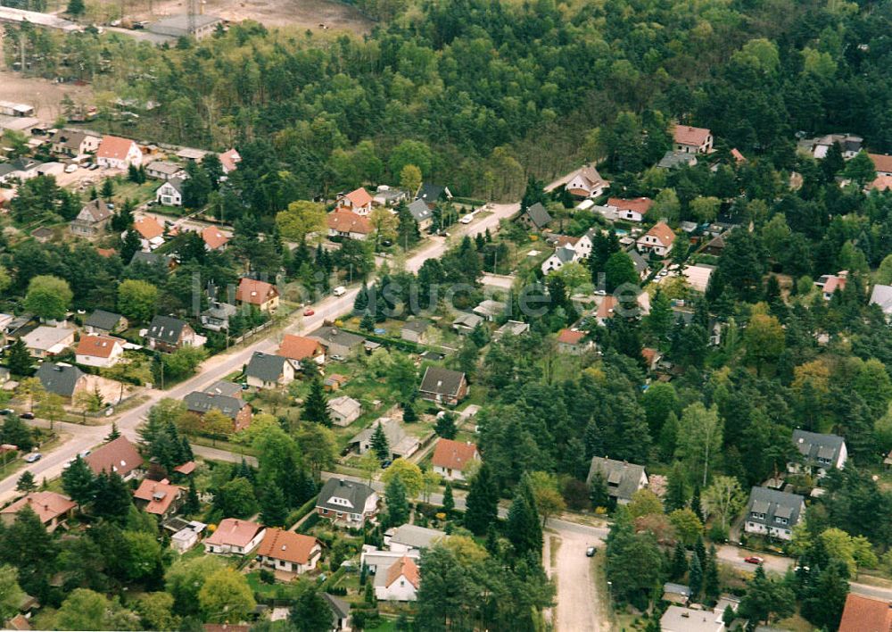 Luftaufnahme Berlin - Mahlsdorf - Wohngebiet Berlin - Mahldorf