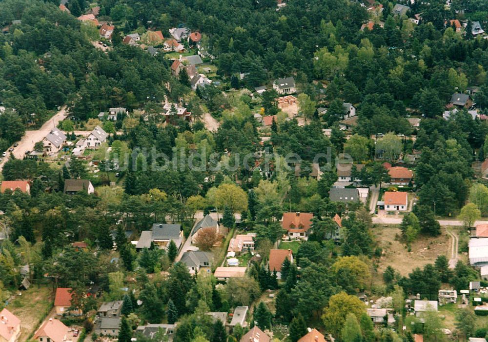 Berlin - Mahlsdorf aus der Vogelperspektive: Wohngebiet Berlin - Mahldorf