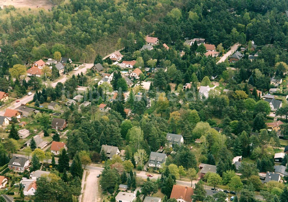 Luftbild Berlin - Mahlsdorf - Wohngebiet Berlin - Mahldorf