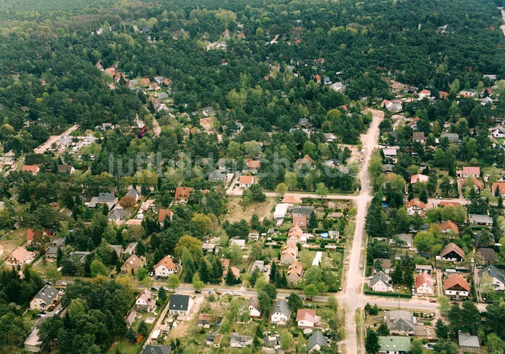 Luftaufnahme Berlin - Mahlsdorf - Wohngebiet Berlin - Mahldorf