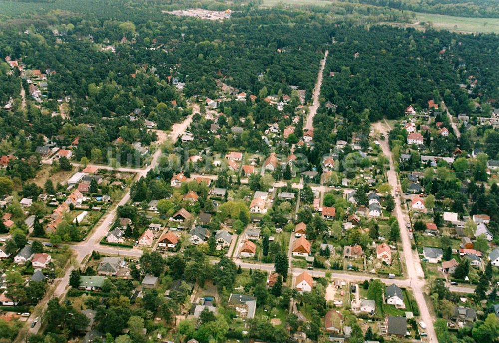 Luftbild Berlin - Mahlsdorf - Wohngebiet Berlin - Mahldorf