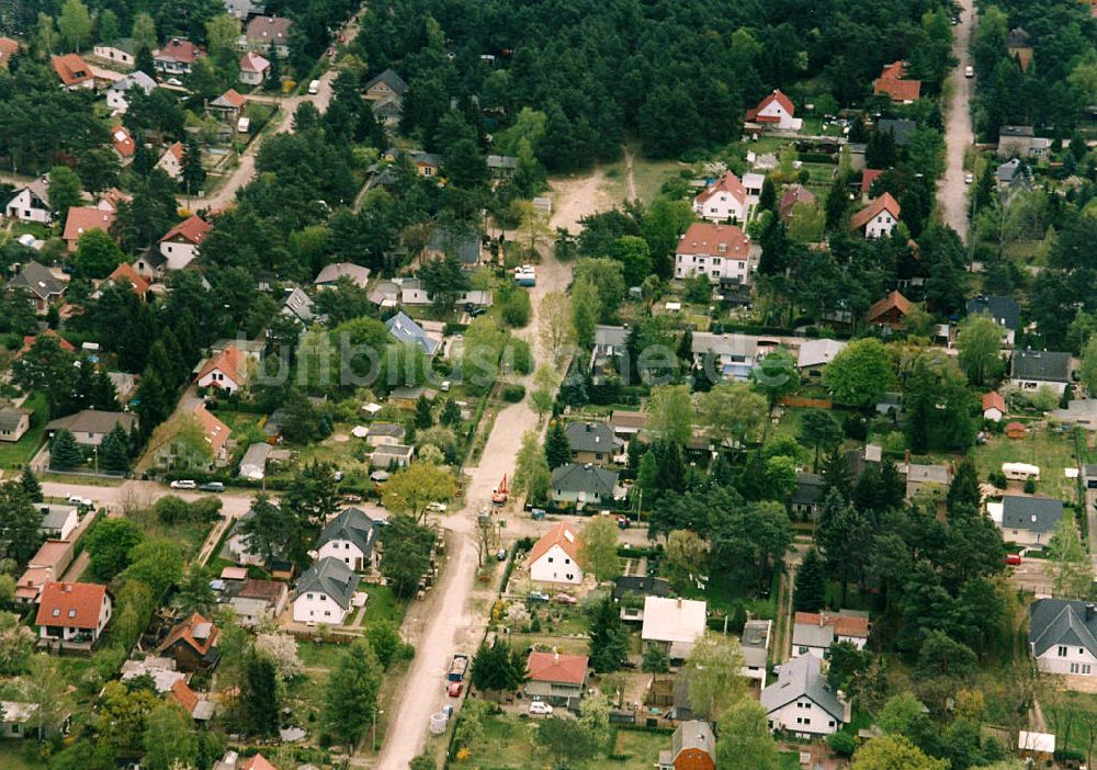 Luftaufnahme Berlin - Mahlsdorf - Wohngebiet Berlin - Mahldorf