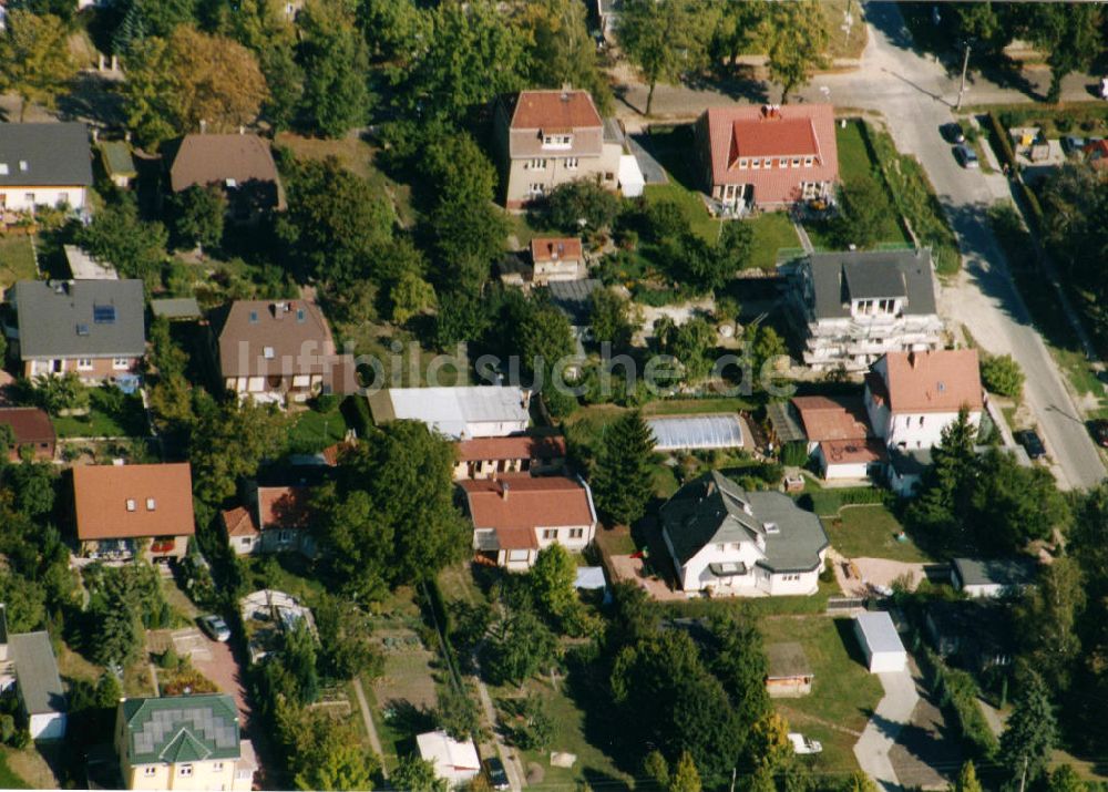 Berlin-Mahlsdorf von oben - Wohngebiet Berlin - Mahldorf