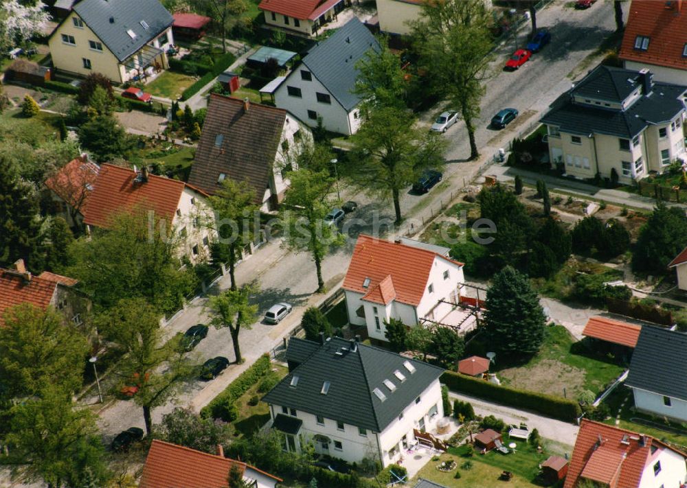 Berlin-Mahlsdorf von oben - Wohngebiet Berlin - Mahldorf