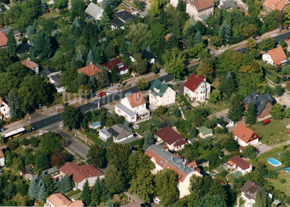 Berlin-Mahlsdorf aus der Vogelperspektive: Wohngebiet Berlin - Mahldorf