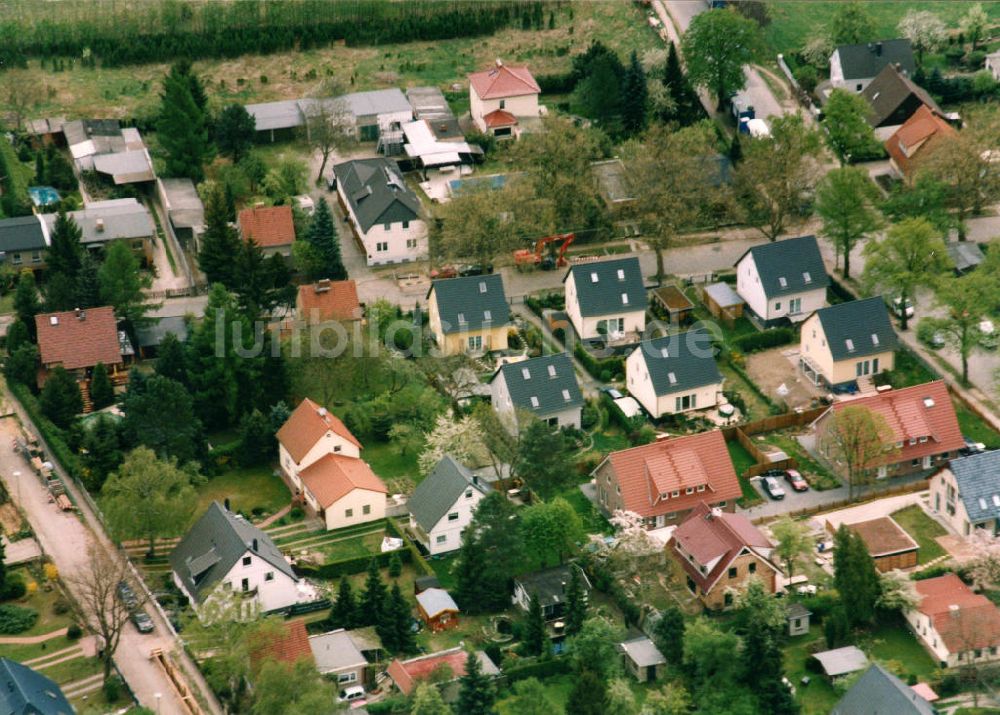 Berlin-Mahlsdorf von oben - Wohngebiet Berlin - Mahldorf