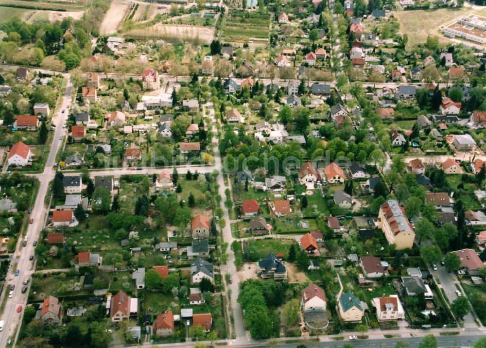 Luftaufnahme Berlin-Mahlsdorf - Wohngebiet Berlin - Mahldorf