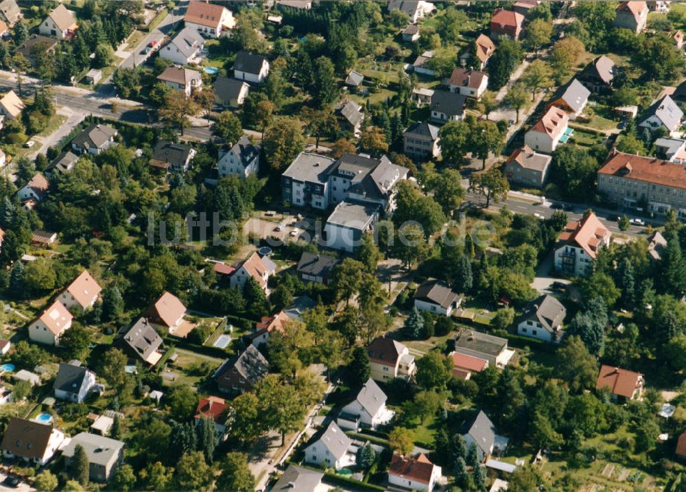 Berlin-Mahlsdorf von oben - Wohngebiet Berlin - Mahldorf