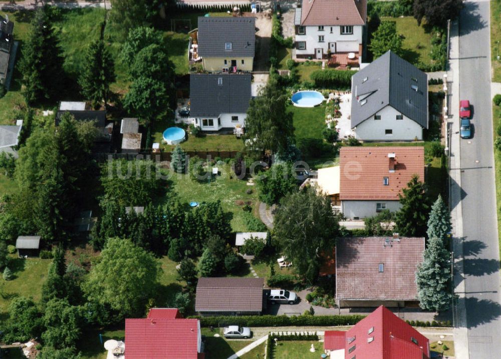 Berlin-Mahlsdorf aus der Vogelperspektive: Wohngebiet Berlin - Mahldorf