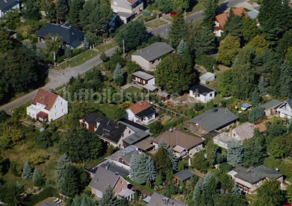 Berlin-Mahlsdorf von oben - Wohngebiet Berlin - Mahldorf