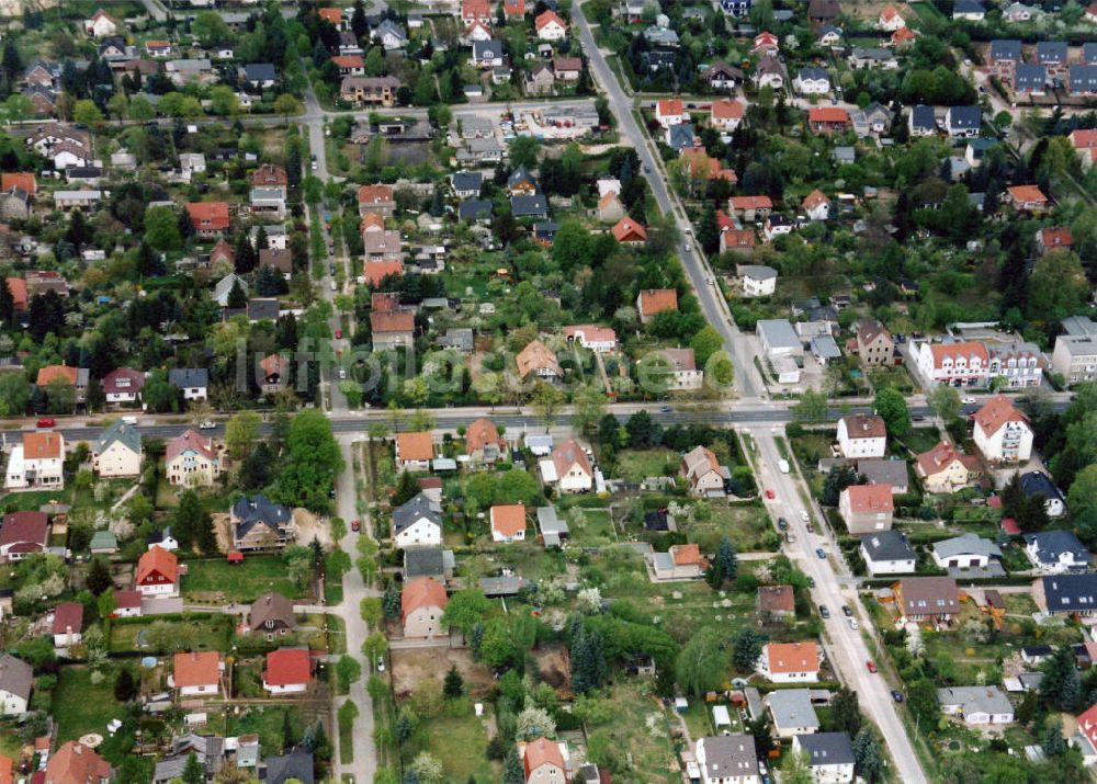 Berlin-Mahlsdorf aus der Vogelperspektive: Wohngebiet Berlin - Mahldorf