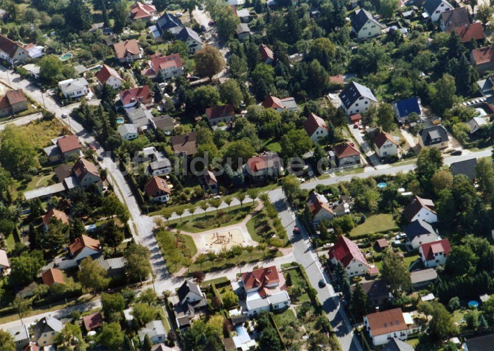 Luftaufnahme Berlin-Mahlsdorf - Wohngebiet Berlin - Mahldorf