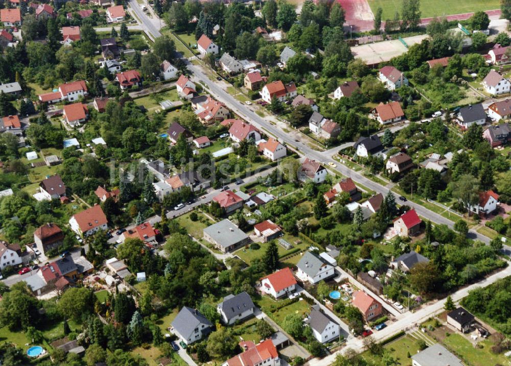 Berlin-Mahlsdorf aus der Vogelperspektive: Wohngebiet Berlin - Mahldorf