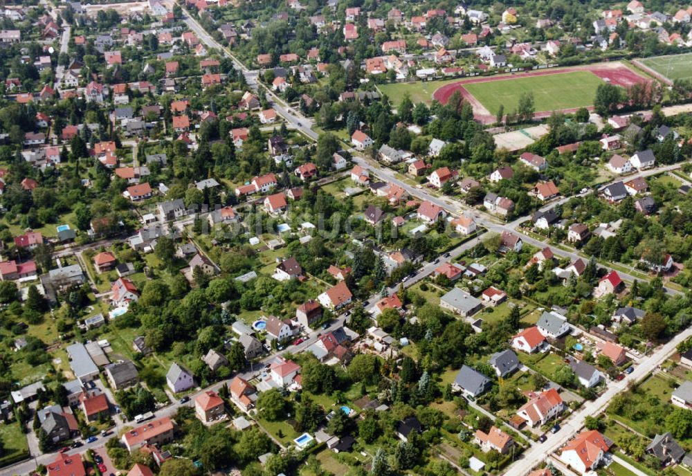 Luftbild Berlin-Mahlsdorf - Wohngebiet Berlin - Mahldorf